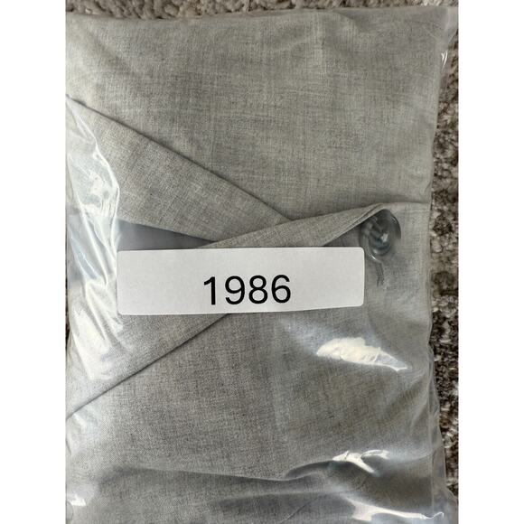 212 Collection Petite 8P 2 Button Notched Blazer Jacket Gray Long Sleeve Lined - Picture 9 of 9